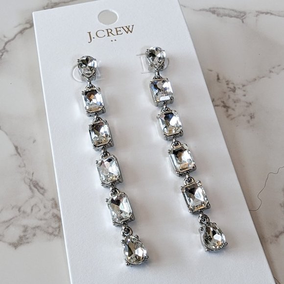 J. Crew Factory Jewelry - J.Crew Factory Crystal Drop Earrings